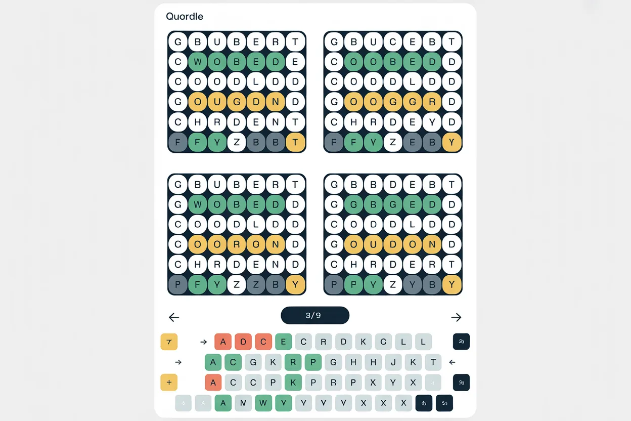 Quordle Hint visual 1