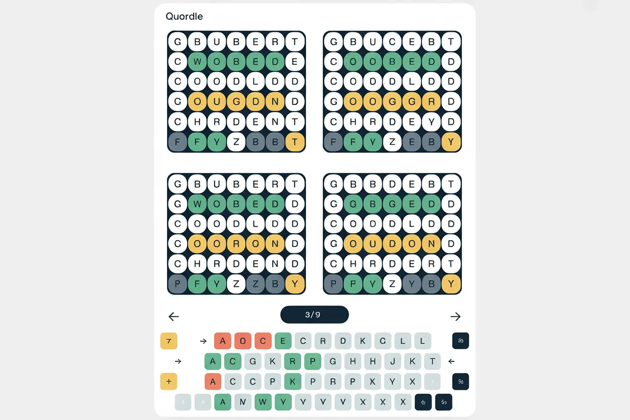 Quordle Hint visual 1