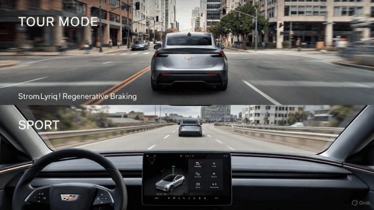 do the driving modes in cadillac lyriq offer different ranges or battery usages?