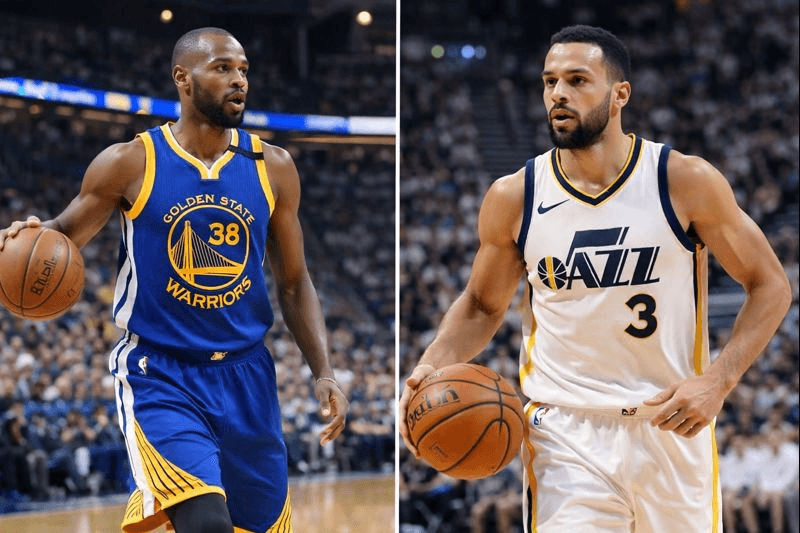 Warriors vs Jazz stats visual 1