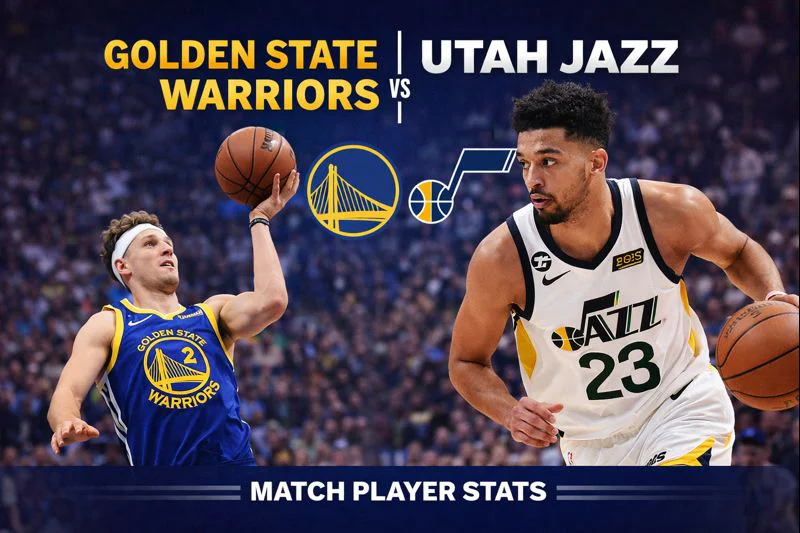 Golden State Warriors vs Utah Jazz Match Player Stats