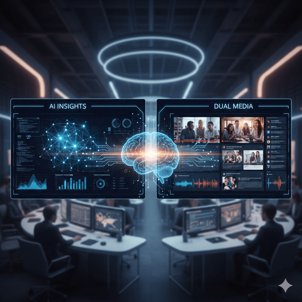 AI insights dualmediai technology dashboard