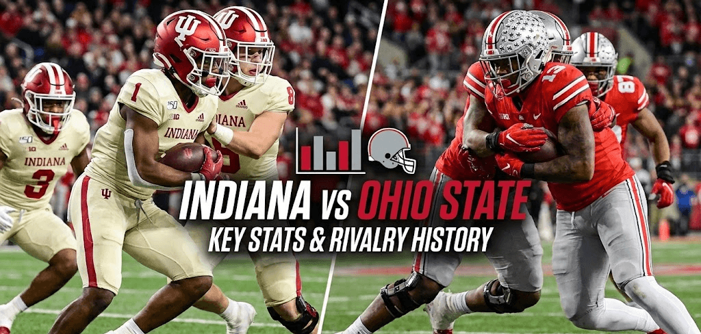 Indiana Hoosiers Football vs Ohio State Buckeyes Football Stats