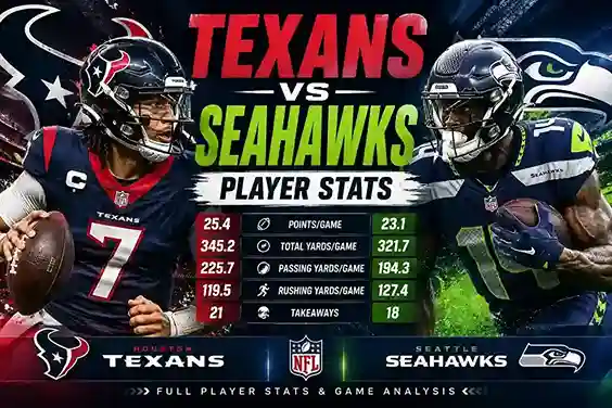 Texans vs Seahawks Player Stats