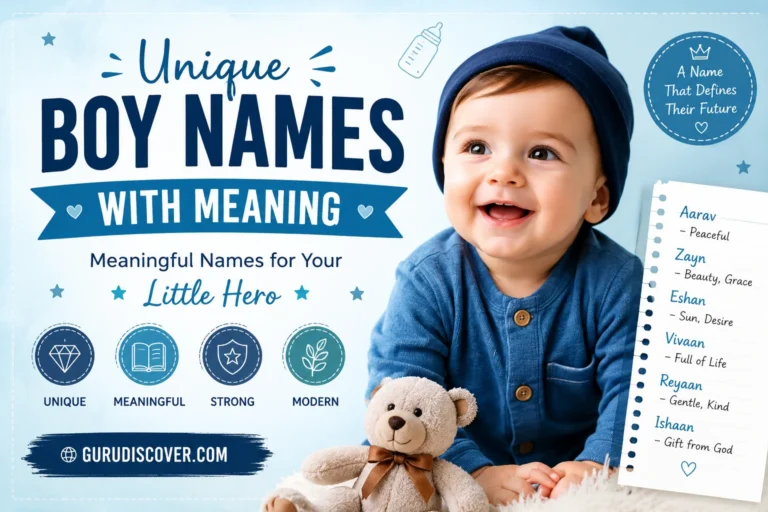 Unique Boy Names with Meaning
